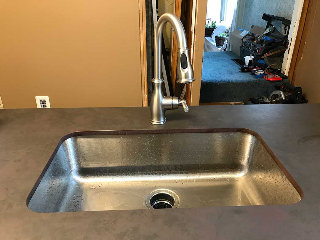 stainless steel sink