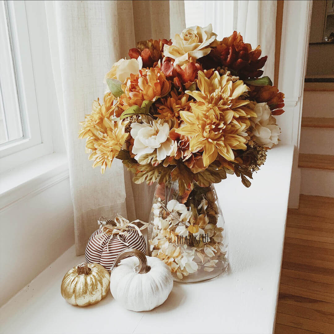 fall flower arrangement